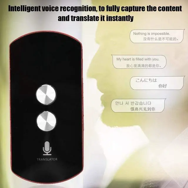 Alt view image 6 of 7 - Language Voice Translator, Instant Voice Converter Two-Way WiFi 42 Languages 2.4 Inch Bluetooth Language Translation Equipment for Travel Business Learning Shopping,Blue Needed Efficency Needed