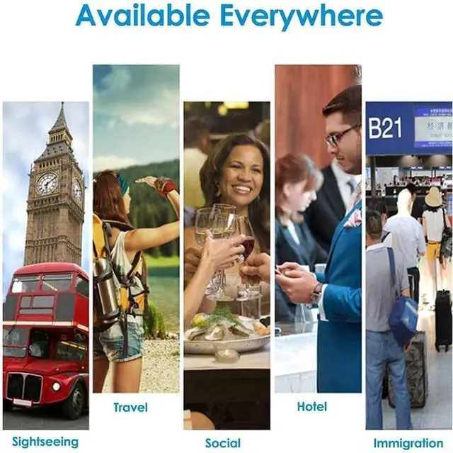 Alt view image 2 of 7 - Language Translator Device, Portable Voice Translator 137 Languages Two Way Language Instant Voice Translato,2.4 Inch Touch Screen Needed Efficency Needed