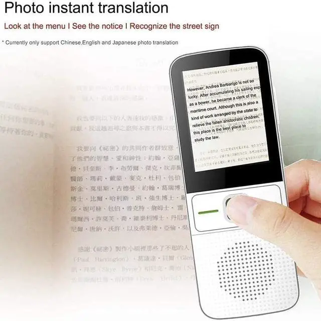 Alt view image 3 of 7 - Language Translator Device, Portable Voice Translator 137 Languages Two Way Language Instant Voice Translato,2.4 Inch Touch Screen Needed Efficency Needed