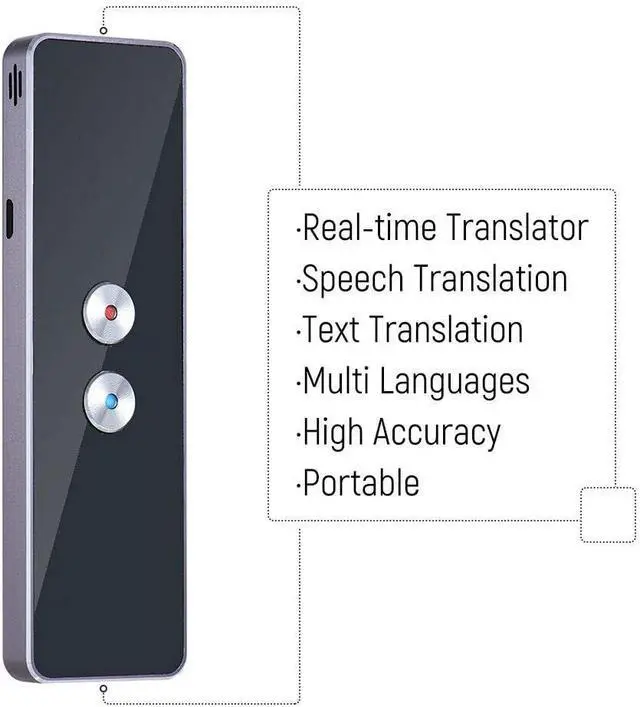 Alt view image 2 of 7 - Multi Language Translator Real-time Sp/Text Translation Device with APP for Business Travel Shopping English Chinese French Spanish Japanese Needed Efficency Needed