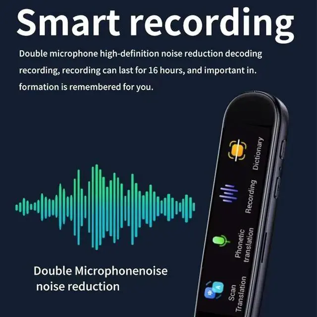 Alt view image 4 of 7 - Scan Sense Pen, 2025 New ScanSense AI Smart Pen - Instant AI Answers for Math, History & More Offline Translation (60+ Languages), Camera, Bluetooth, Music & File Storage(Black)