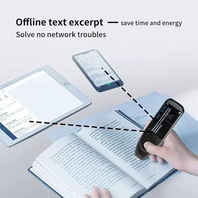 Alt view image 6 of 7 - Scan Sense Pen, 2025 New ScanSense AI Smart Pen - Instant AI Answers for Math, History & More Offline Translation (60+ Languages), Camera, Bluetooth, Music & File Storage(Black)