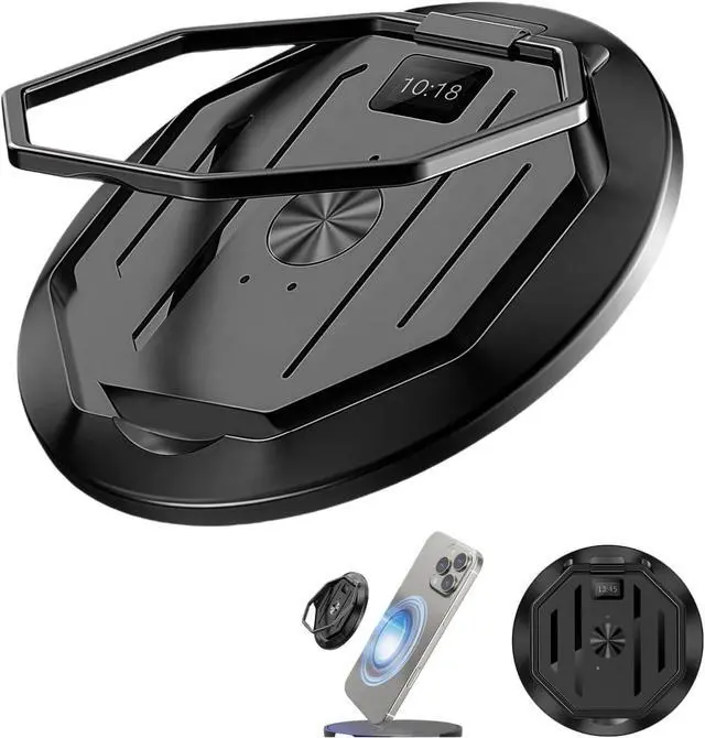 Main image of Portable AI Translator Magnetic Phone Stand, Bluetooth Real-Time 1v1 Voice/Photo Simultaneous Translation for 70 Languages, 32GB Storage, 45-Day Battery, Perfect for Travel & Business