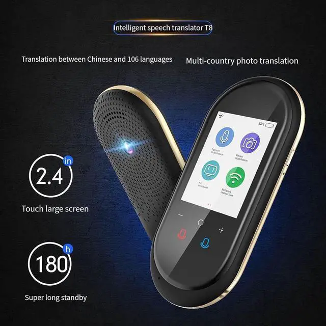 Alt view image 4 of 7 - Portable Language Translator Device - Multilingual Language Translation Device, Instant Voice Translator Device Two Way, Real Time Voice Translator Device, Mobile Scanner Translator Marriage