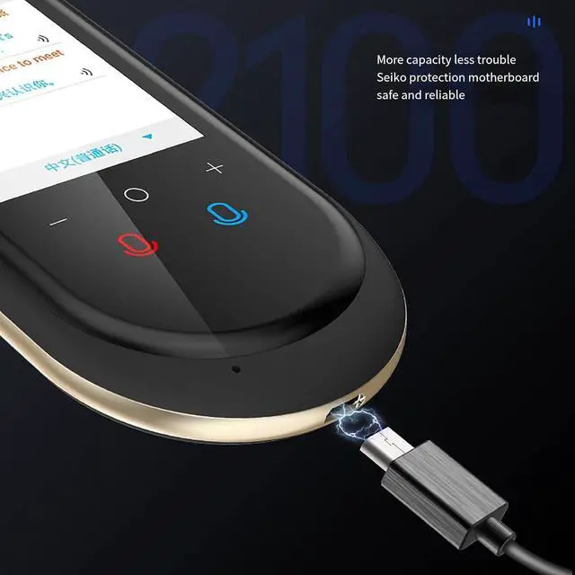Alt view image 6 of 7 - Portable Language Translator Device - Multilingual Language Translation Device, Real Time Voice Translator Device, Instant Voice Translator Device Two Way, Mobile Scanner Translator happy gift St