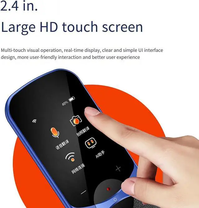 Alt view image 3 of 7 - Portable Language Translator Device - Multilingual Language Translation Device, Instant Voice Translator Device Two Way, Real Time Voice Translator Device, Mobile Scanner Translator Efficency nee