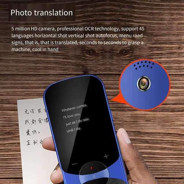 Alt view image 7 of 7 - Portable Language Translator Device - Multilingual Language Translation Device, Instant Voice Translator Device Two Way, Real Time Voice Translator Device, Mobile Scanner Translator Efficency nee