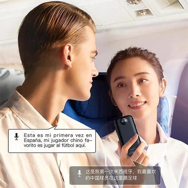 Alt view image 4 of 7 - Portable Language Translator Device - Real Time Voice Translator Device, Instant Voice Translator Device Two Way, Multilingual Language Translation Device, Mobile Scanner Translator Efficency nee