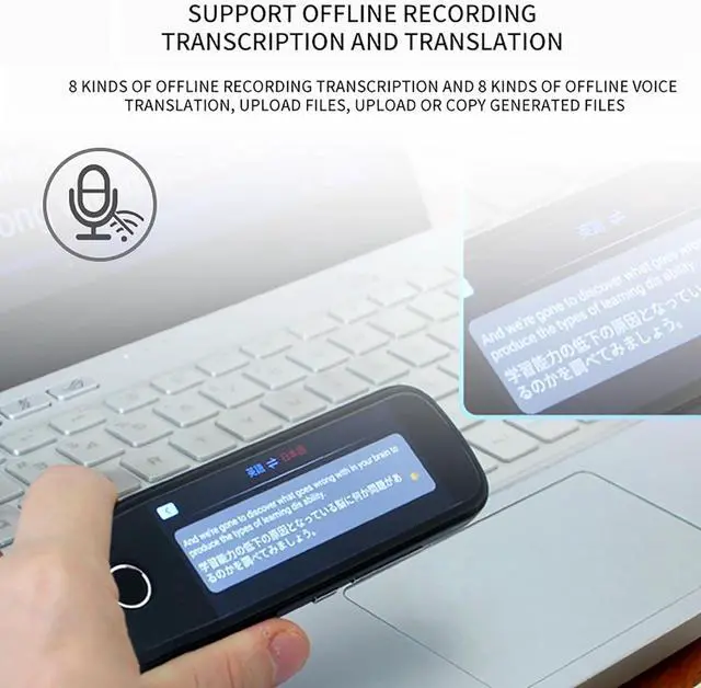Alt view image 3 of 7 - Portable Real Time Translation - Languages Pocket Translator, Portable Foreign Language Real Time Way Translations, Language Translating Device, Lightweight Portable Scanning Translator Efficency