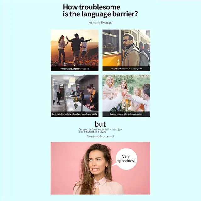 Alt view image 7 of 7 - Portable Two Way Language Interpreter - Languages Interpreter in Real Time, Bidirection Simultaneous Translation, Languages Pocket Translator, Smart Translations in Real Time Efficency needed