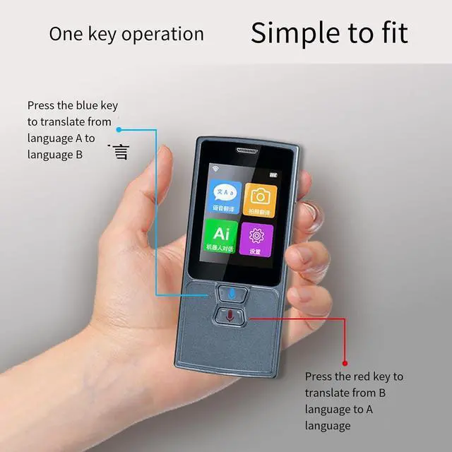 Alt view image 6 of 7 - Portable Real Time Translation - Language Translating Device, Languages Pocket Translator, Portable Foreign Language Real Time Way Translations, Lightweight Portable Scanning Translator Efficency