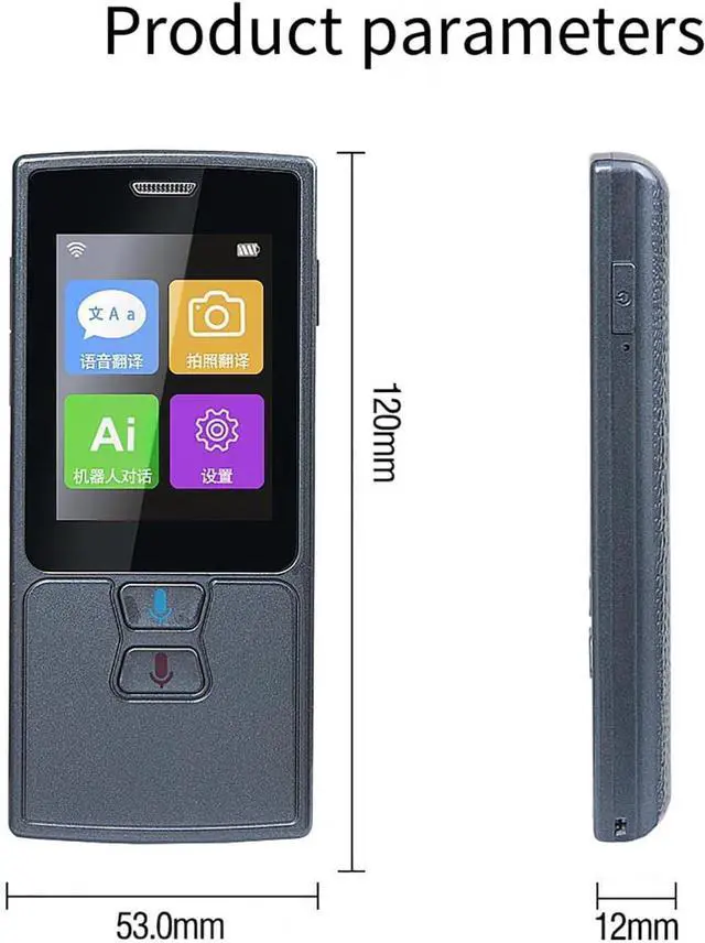 Alt view image 4 of 7 - Portable Real Time Translation - Language Translating Device, Languages Pocket Translator, Portable Foreign Language Real Time Way Translations, Lightweight Portable Scanning Translator Efficency