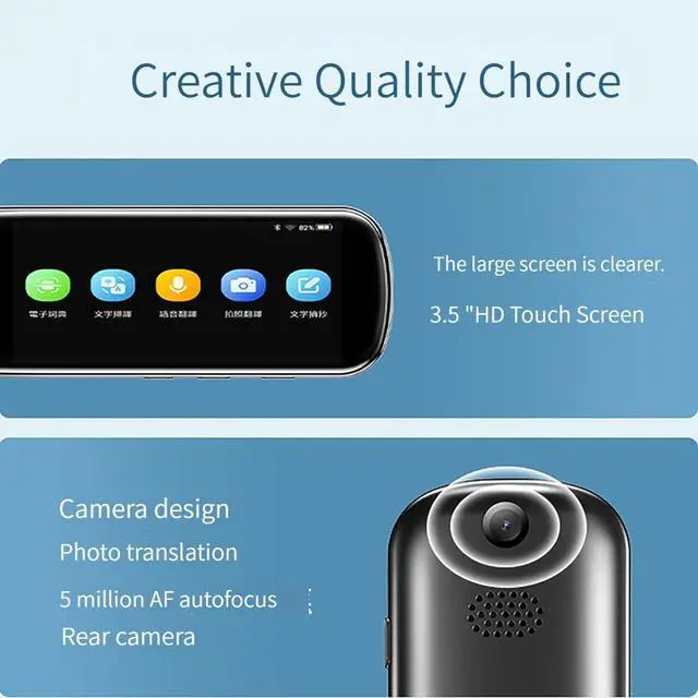 Alt view image 2 of 7 - Portable Two Way Language Interpreter - Languages Pocket Translator, Bidirection Simultaneous Translation, Smart Translations in Real Time, Languages Interpreter in Real Time Marriage Fashionable