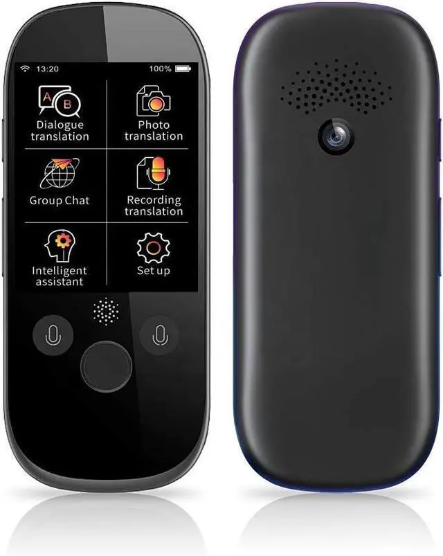 Main image of Smart Translator, 2.4Inch Touch Screen WiFi Portable Two-Way Real-Time Multi Language Voice Translator Support 45 Languages Photo Translation Device,Purple Needed