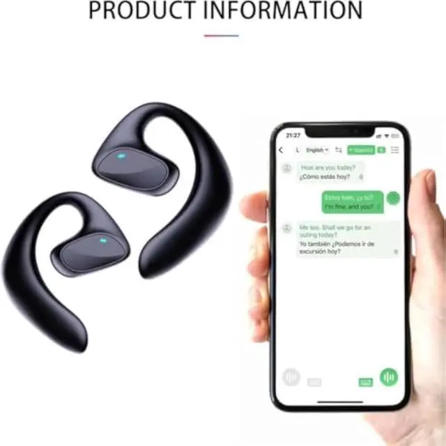 Alt view image 4 of 7 - Ailymur V2 Translator Earbuds, Ailymur V2 Language Translator Earbuds, 144 Languages & Accents Two-Way Translator Pods Real Time, Ai Translation Earbuds Real Time, High Accuracy Online Translation