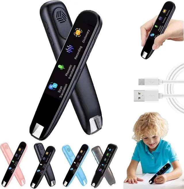 Main image of Amigopen Multipurpose Translation Device, Multipurpose Translation Pen, Languages Translator Device for Students, Business Professionals, Travelers and Dyslexia (Black)