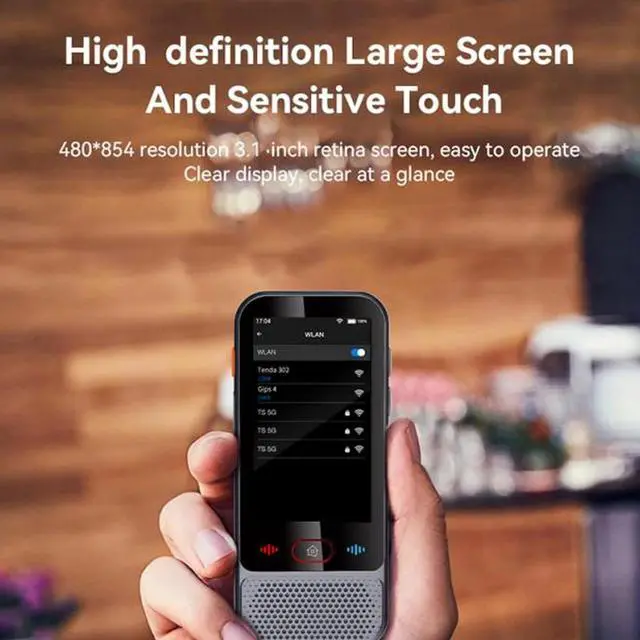 Alt view image 4 of 7 - Language Translator Device, 139 Languages Online Translation Portable Instant Translator, High Accuracy Noise Reduction Touchscreen AI Intelligent Translator