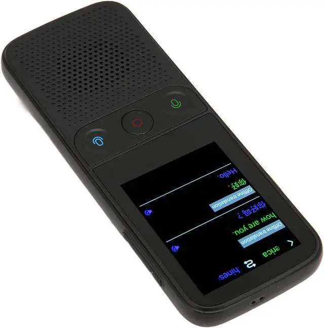 Alt view image 6 of 7 - Translator Device, 138 Languages Smart Voice Translator Voice Translator Traductor with 2.4inch Touch Screen 1GB RAM 8GB ROM for Portable WiFi Language Translator Device (Black)