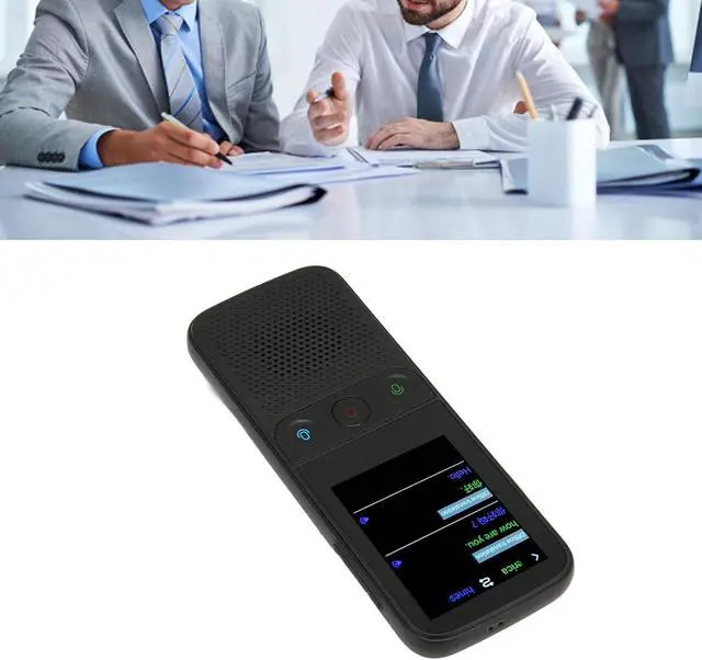 Alt view image 5 of 7 - Translator Device, 138 Languages Smart Voice Translator Voice Translator Traductor with 2.4inch Touch Screen 1GB RAM 8GB ROM for Portable WiFi Language Translator Device (Black)