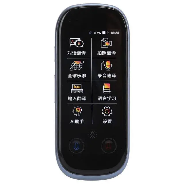 Alt view image 3 of 7 - AI Translator Language Device Instant Voice Translation 4G for International Communication (Blue)