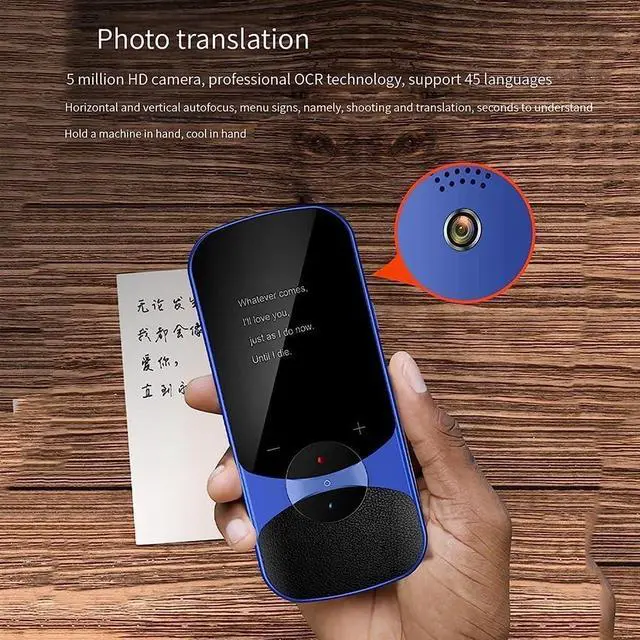 Alt view image 7 of 7 - Electronic Language Translator Device, Classic Language Translator Device, Voice Photo Translation, Instant Language Voice Translator Device,