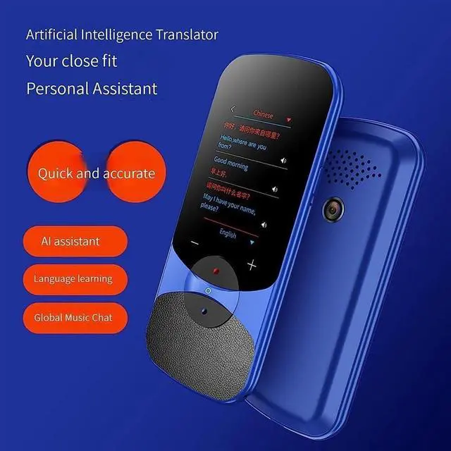 Alt view image 6 of 7 - Electronic Language Translator Device, Classic Language Translator Device, Voice Photo Translation, Instant Language Voice Translator Device,