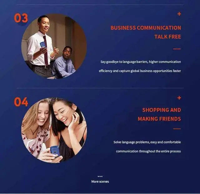 Alt view image 7 of 7 - 2020 4G WiFi Touch Screen Portable Mobile Smart Language Voice Translator Supports 106 Languages,White,