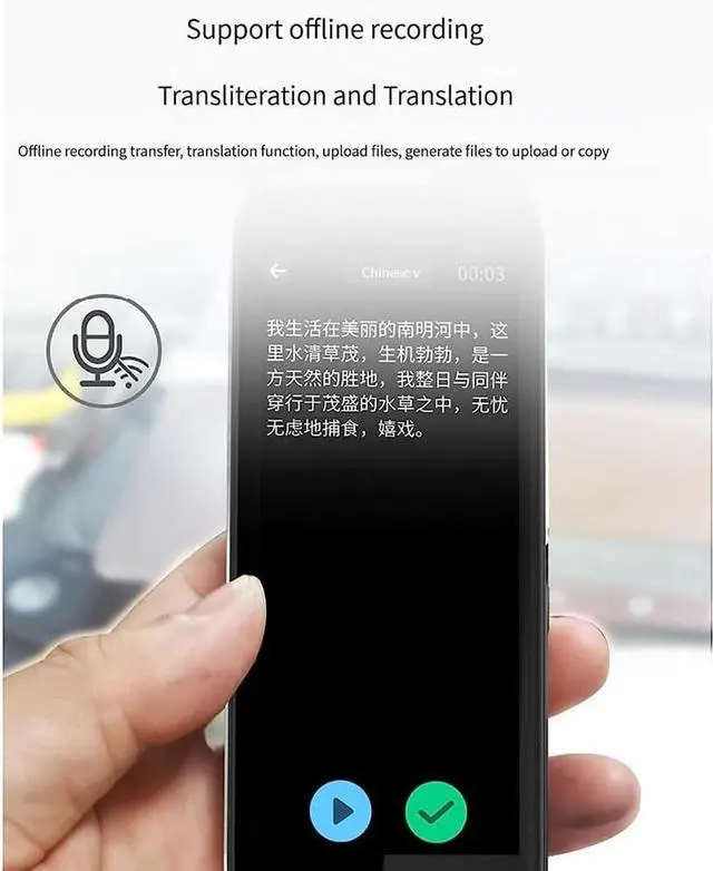 Alt view image 4 of 7 - Scan Reader Pen, Portable Two Way Voice Interpreter, Portable Languages Two Way Instant Voice Translator, Language Translator Portable Instant Translator Device,