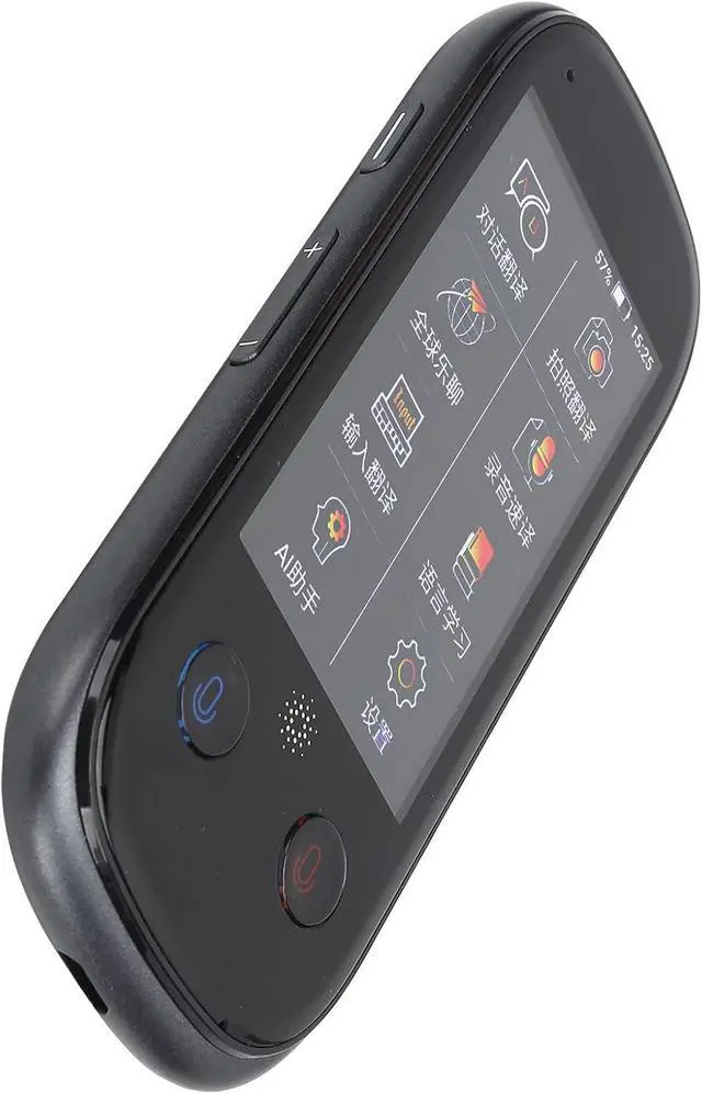 Alt view image 7 of 7 - Artificial Intelligence Translator, 3.0 Inch Touch Screen AI Language Translator WiFi 4G Voice Translator Interpreter Support 75 Languages (Gray)