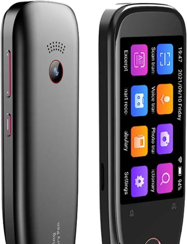 Alt view image 3 of 7 - Instant Translation Pen, Real Time Text and Voice Translator, Offline Photo Translation, Mic Noise Reduction, Compact Design for Travelers and Students (Black)