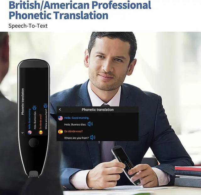 Alt view image 5 of 6 - Smart Voice Device/4G WiFi Two Way Real Time Instant Language Support 26 Languages for Learning Travel Shopping Business Independence,
