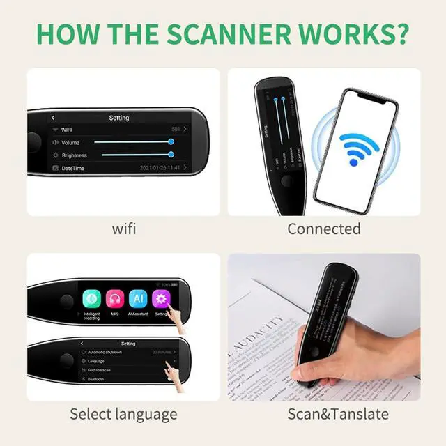 Alt view image 4 of 6 - Smart Voice Device/4G WiFi Two Way Real Time Instant Language Support 26 Languages for Learning Travel Shopping Business Independence,