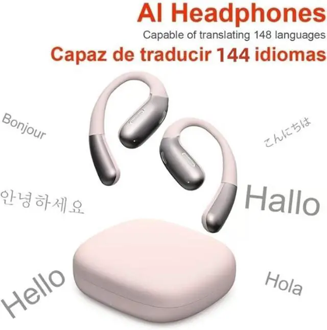 Alt view image 2 of 7 - Contemplator Earbuds, Contemplatei Translation Earbuds, Ai Wireless Bluetooth Translation Earbuds Real Time, Supports 144 Languages Translator Headphones for Travel Business Learning (2pcs-A)