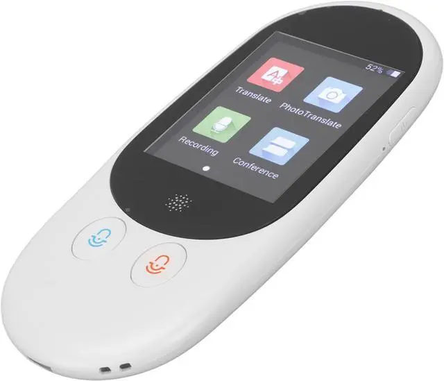 Alt view image 3 of 7 - Acouto Portable Ce Language Translator Device with 2.4in, Real Time Two Way Translation, Ligent Ey Translator for Travel, Business, Ning - Ce Translator Device (White)