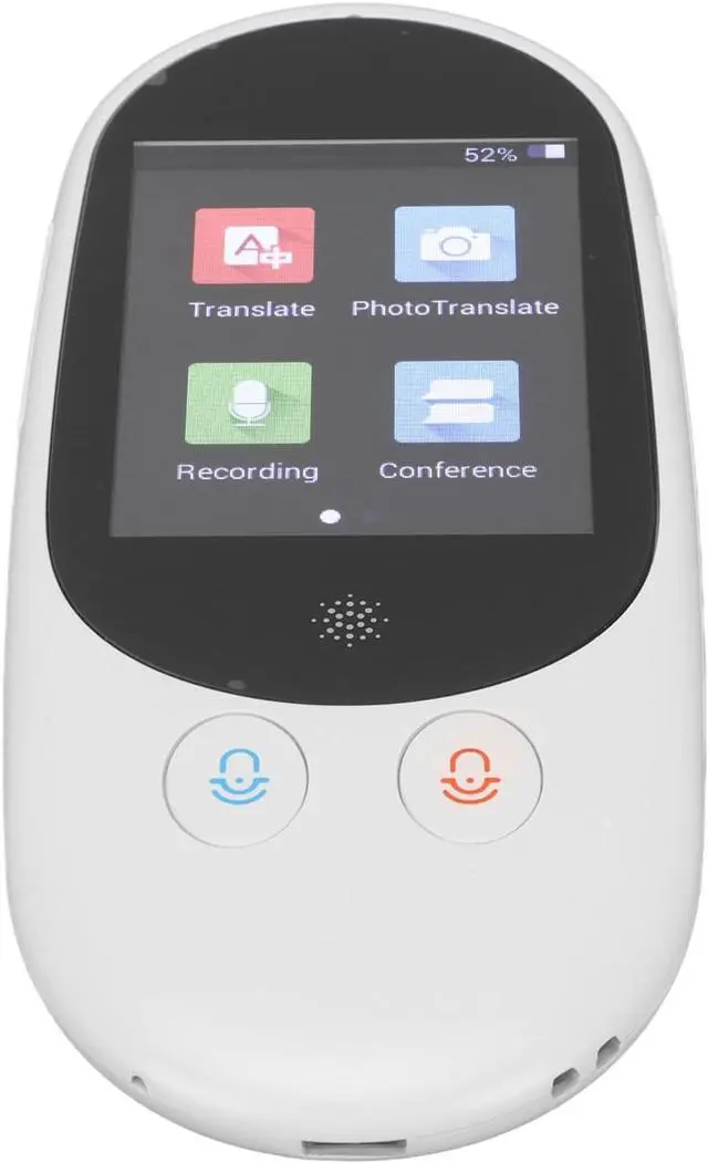 Alt view image 5 of 7 - Acouto Portable Ce Language Translator Device with 2.4in, Real Time Two Way Translation, Ligent Ey Translator for Travel, Business, Ning - Ce Translator Device (White)