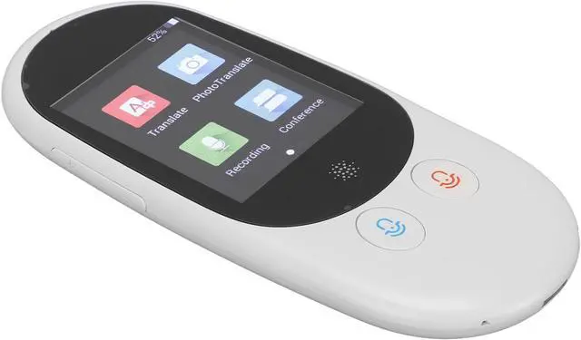 Alt view image 7 of 7 - Acouto Portable Ce Language Translator Device with 2.4in, Real Time Two Way Translation, Ligent Ey Translator for Travel, Business, Ning - Ce Translator Device (White)