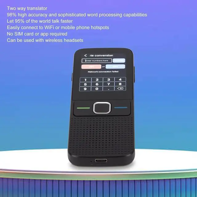 Alt view image 3 of 7 - Smart Voice Photo Translator, 2 Way Instant 138 Languages Touchscreen Language Translator Device, Portable Voice Interpreter for Travel Business Study (Black)