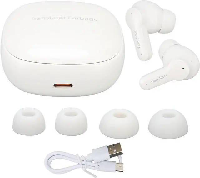 Alt view image 7 of 7 - Language Translator Earbuds, Accurate, Real Time Translator Earbuds, 74 Languages 70 Accents Translation Earbuds for Music and Calls