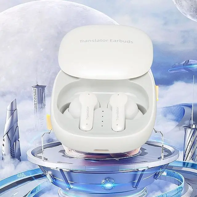 Alt view image 6 of 7 - Language Translator Earbuds, Accurate, Real Time Translator Earbuds, 74 Languages 70 Accents Translation Earbuds for Music and Calls