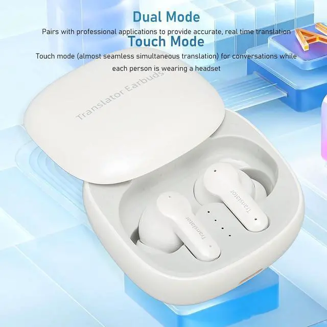 Alt view image 5 of 7 - Language Translator Earbuds, Accurate, Real Time Translator Earbuds, 74 Languages 70 Accents Translation Earbuds for Music and Calls