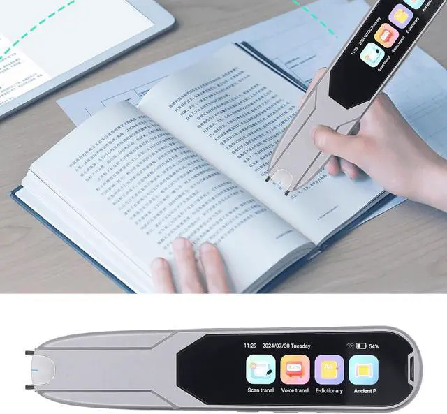 Main image of Scan Translator Pen, Offline Dictionary Reader Language Translation OCR Multi Language Translation Reading Pen Voice Translator for Students Adults Traveler Business
