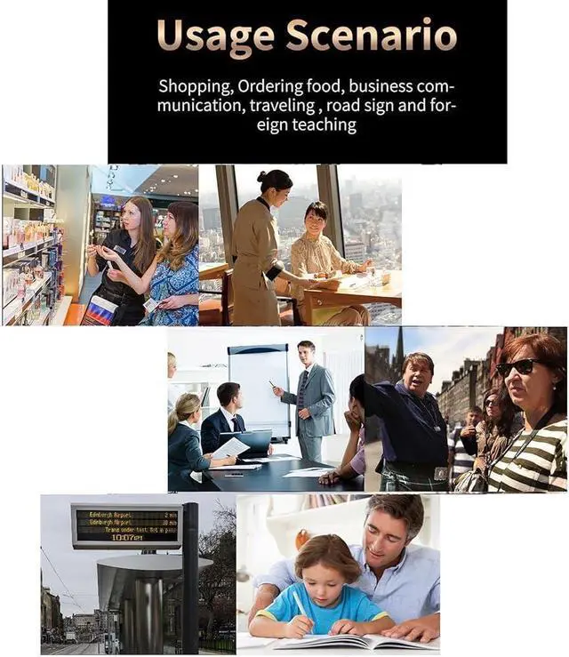 Alt view image 2 of 7 - Languages Interpreter in Real Time - Portable Two Way Language Interpreter, Languages Pocket Translator, Bidirection Simultaneous Translation, Smart Translations in Real Time Decoration