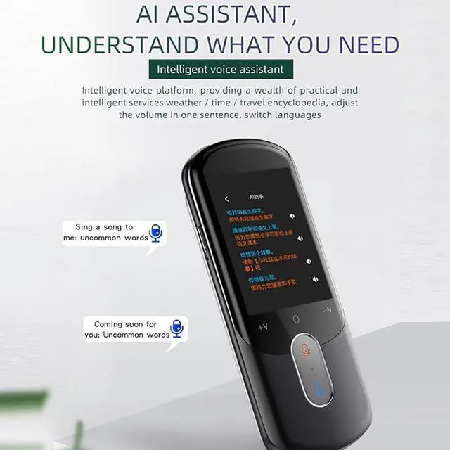 Alt view image 6 of 7 - Languages Interpreter in Real Time - Portable Two Way Language Interpreter, Languages Pocket Translator, Bidirection Simultaneous Translation, Smart Translations in Real Time Decoration