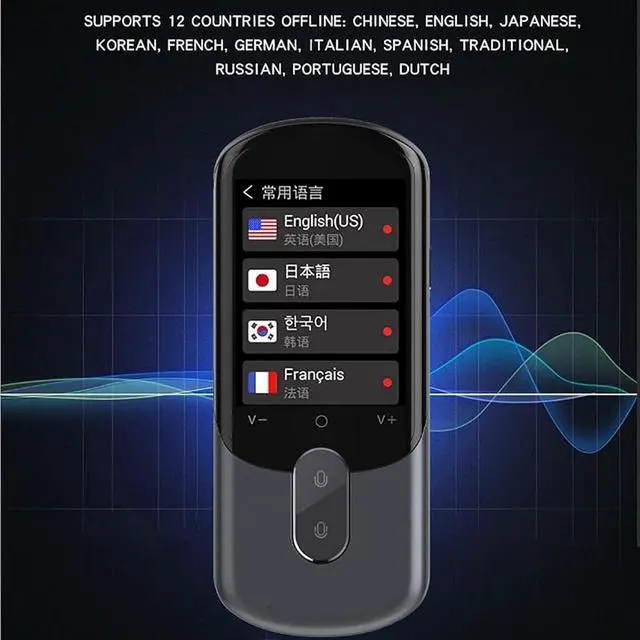 Alt view image 7 of 7 - Languages Interpreter in Real Time - Portable Two Way Language Interpreter, Languages Pocket Translator, Bidirection Simultaneous Translation, Smart Translations in Real Time Decoration