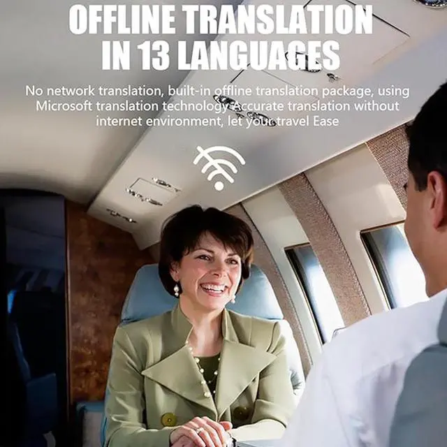 Alt view image 4 of 7 - Portable Translator, Two Way Instant Translator Device, 137 Online/16 Offline Languages, WiFi Hotspot Connection for Travel, Learning and Business