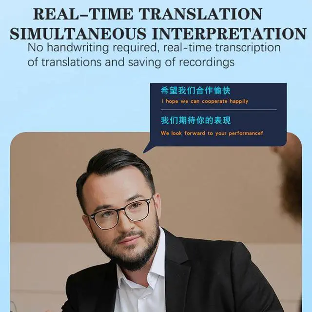 Alt view image 7 of 7 - Intelligent Translator, 138 Online/19 Offline/ai/Voice Translating Machine with Touchscreen, HD Recording, 1500mah Large Capacity for Travel Learning Business