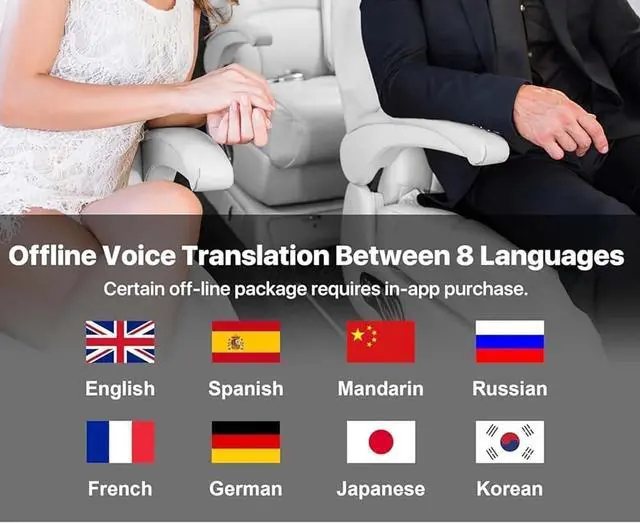 Alt view image 6 of 7 - Ai Translating Ear Buds, Translating Ear Buds Wireless Bluetooth Earbuds, Real Time Language Translator Earbuds Open Ear AI Translation Headphones, 144 Languages Translator Pods for iOS & Android(Beig