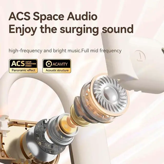 Alt view image 4 of 7 - Ai Translating Ear Buds, Translating Ear Buds Wireless Bluetooth Earbuds, Real Time Language Translator Earbuds Open Ear AI Translation Headphones, 144 Languages Translator Pods for iOS & Android(Beig