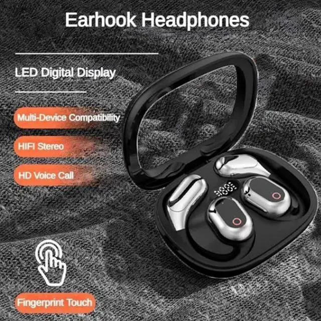 Alt view image 2 of 7 - Openair Max Ai Headphones Translator, Flegobey Translator Earbuds, 144 Languages Translator Earbuds Real Time, OpenAir Earbuds, Ai Translation Earbuds (Black)