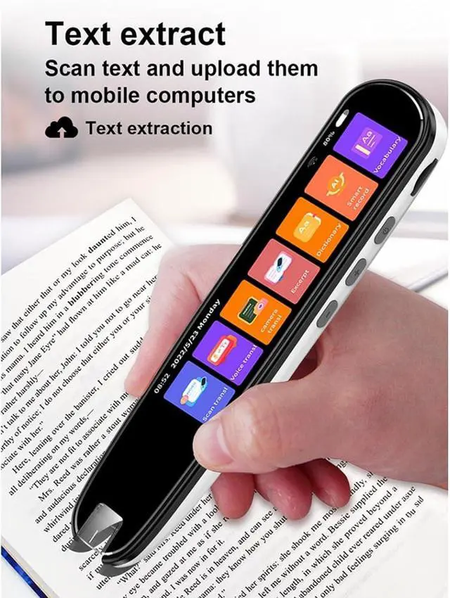 Alt view image 3 of 7 - Language Translation Device 134 Languages Online Voice Translation 60 Photo Translations for Learning Travel (Black)